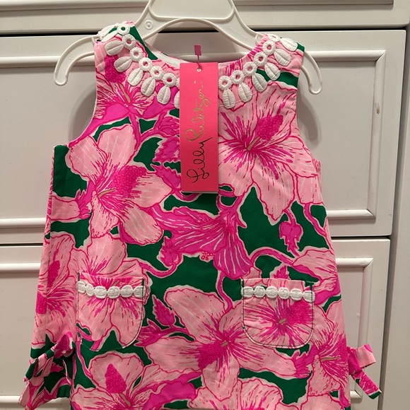 Lilly Pulitzer Other - Lilly Pulitzer Pink and Green Floral Sleeveless Shift Dress